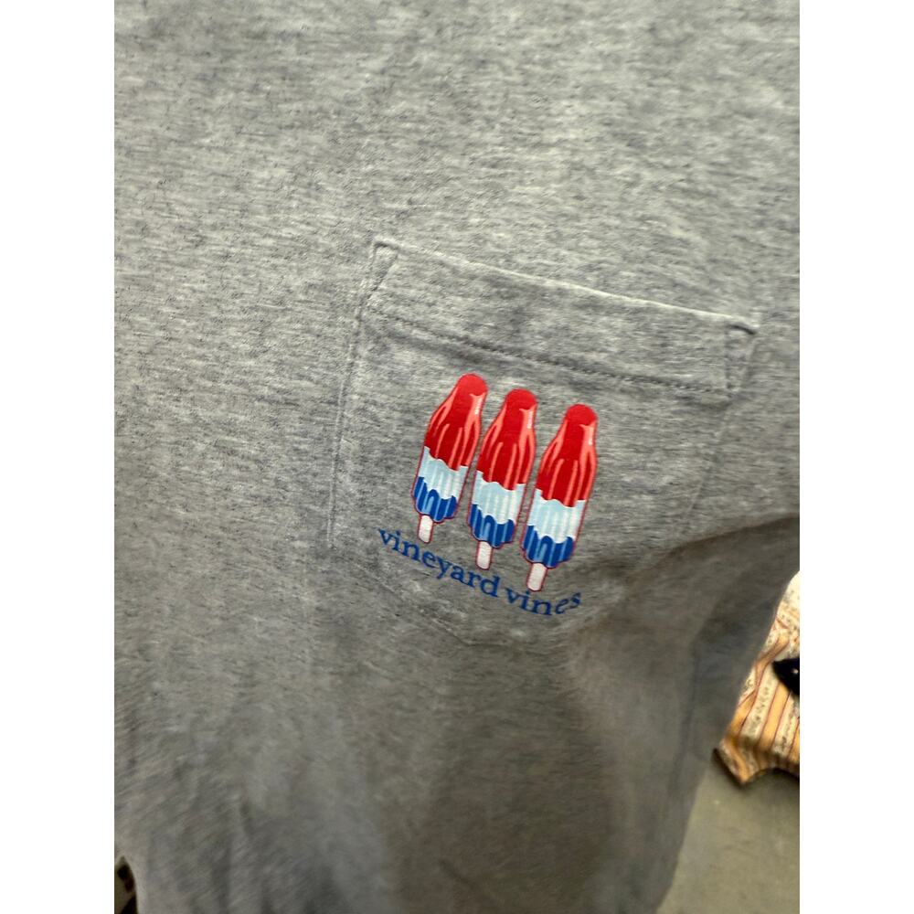 VINEYARD VINES Women M Popsicle Flag Long Sleeve Shirt 4th Of July - Picture 4 of 5